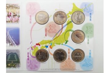 地方自治法施行六十周年記念　5百円バイカラー・クラッド貨幣セット　造幣局　額面58000円　22点セット(記念硬貨、五百円、500円、平成22年・23年・25年・26年・27年・28年、ケース付き)(R-074816)