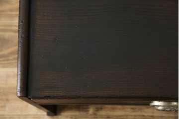 和製アンティーク　総欅(ケヤキ)材　味のある風合いが魅力の文机　(R-074843)