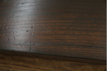 和製アンティーク　総欅(ケヤキ)材　味のある風合いが魅力の文机　(R-074843)