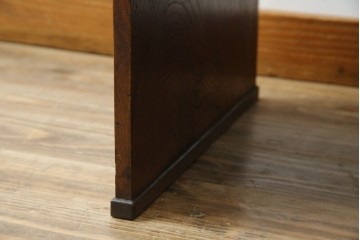 和製アンティーク　総欅(ケヤキ)材　味のある風合いが魅力の文机　(R-074843)