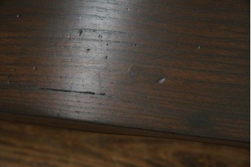 和製アンティーク　総欅(ケヤキ)材　味のある風合いが魅力の文机　(R-074843)