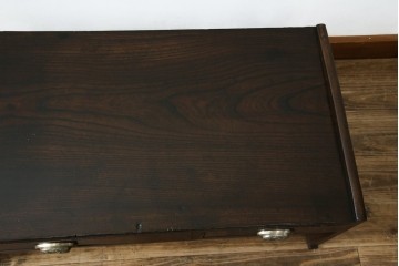 和製アンティーク　総欅(ケヤキ)材　味のある風合いが魅力の文机　(R-074843)