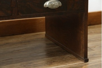 和製アンティーク　総欅(ケヤキ)材　味のある風合いが魅力の文机　(R-074843)