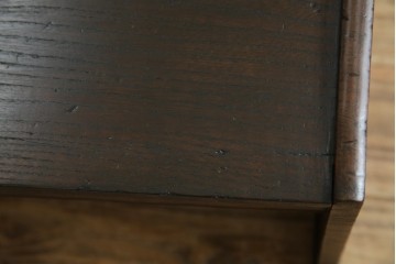 和製アンティーク　総欅(ケヤキ)材　味のある風合いが魅力の文机　(R-074843)