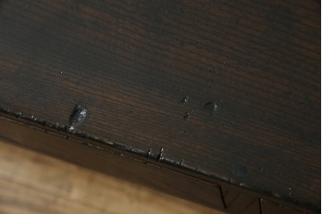 和製アンティーク　総欅(ケヤキ)材　味のある風合いが魅力の文机　(R-074843)