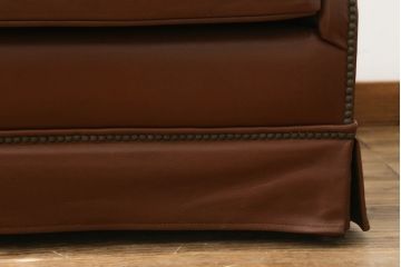 中古　スペイン製　バロッサバレンティ(VARO,S.A. VALENTI)　本革の味わい深い風合いが魅力の1人掛けソファ(一人掛けソファ、1P、アームソファ、レザーソファ)(R-074845)
