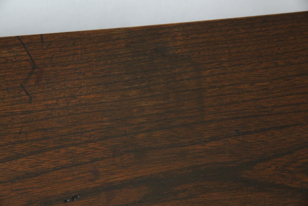 和製アンティーク　三方欅(ケヤキ)材　引き出し付きのシンプルなローボード　(R-074848)