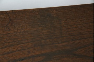 和製アンティーク　三方欅(ケヤキ)材　引き出し付きのシンプルなローボード　(R-074848)