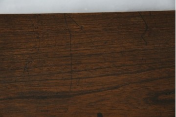 和製アンティーク　三方欅(ケヤキ)材　引き出し付きのシンプルなローボード　(R-074848)