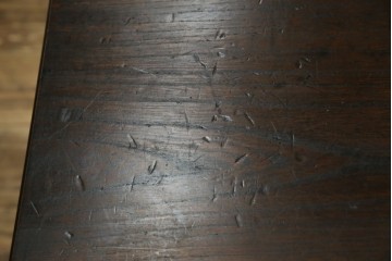 和製アンティーク　三方欅(ケヤキ)材　引き出し付きのシンプルなローボード　(R-074848)