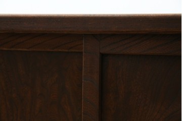 和製アンティーク　三方欅(ケヤキ)材　引き出し付きのシンプルなローボード　(R-074848)