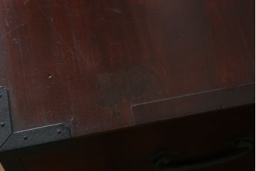 和製アンティーク　激レア　希少　前面欅(ケヤキ)材　上品な佇まいで和の空間を引き立てる米沢小箪笥(米沢箪笥、引き出し、小物収納、収納タンス)(R-074849)