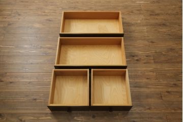 中古　松本民芸家具　落ち着きのある佇まいが魅力的なローチェスト(テレビ台、テレビボード、ローボード、収納箪笥、引き出し)(R-074851)