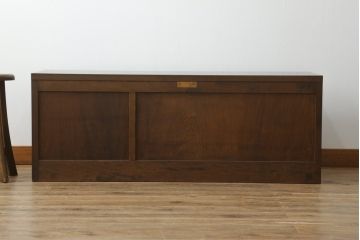 中古　松本民芸家具　落ち着きのある佇まいが魅力的なローチェスト(テレビ台、テレビボード、ローボード、収納箪笥、引き出し)(R-074851)