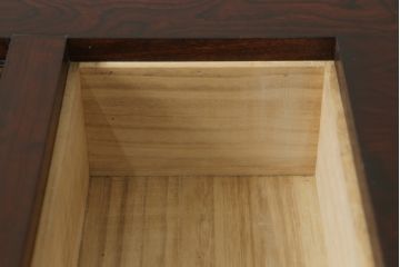 中古　美品!!　岩谷堂箪笥　美しく迫力のある杢目が魅力的な長火鉢(木製火鉢、囲炉裏テーブル、ローテーブル、座卓)(R-074855)