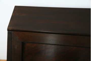 和製ビンテージ　松本民芸家具　高山式　スタイリッシュなデザインが美しいライティングビューロー(机、ワークデスク、引き出し、サイドチェスト、在宅用、在宅ワーク用、ヴィンテージ)(R-074856)