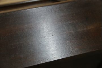 和製ビンテージ　松本民芸家具　高山式　スタイリッシュなデザインが美しいライティングビューロー(机、ワークデスク、引き出し、サイドチェスト、在宅用、在宅ワーク用、ヴィンテージ)(R-074856)