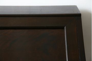 和製ビンテージ　松本民芸家具　高山式　スタイリッシュなデザインが美しいライティングビューロー(机、ワークデスク、引き出し、サイドチェスト、在宅用、在宅ワーク用、ヴィンテージ)(R-074856)