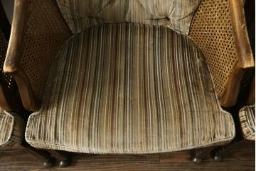 中古　DREXEL HERITAGE(ドレクセルヘリテイジ)　Grand Villa(グランドヴィラ)　くつろぎの時間を演出するキャスター付きアームチェア4脚セット(椅子、イス、ダイニングチェア)(R-074862)