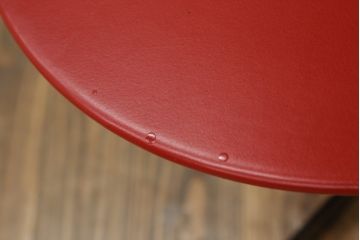 中古　美品　イタリア家具　Poltrona Frau(ポルトローナ フラウ)　BOB(ボブ) ロータイプ　ジャン・マリー・マッソー　スタイリッシュなデザインが魅力のサイドテーブル(ローテーブル、センターテーブル、ラウンドテーブル、丸テーブル、カフェテーブル、コーヒーテーブル)(R-074863)