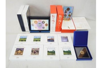 地方自治法施行六十周年記念 5百円バイカラー・クラッドプルーフ　造幣局　さいたま支局開局記念2016プルーフ　靴が鳴る　額面7164円　貨幣セット13点(記念硬貨、心のふるさと、五百円、500円、ケース付き、平成25年・28年)(R-074864)
