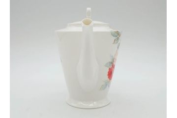 オールドノリタケ　NORITAKE　薔薇文様のデザインが上品な印象を与えるティーセット(バラ、ティーカップ&ソーサー6客、ティーポット、シュガーポット、ミルクポット、クリーマー、C&S、洋食器)(R-074867)