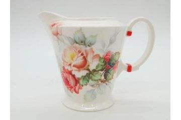 オールドノリタケ　NORITAKE　薔薇文様のデザインが上品な印象を与えるティーセット(バラ、ティーカップ&ソーサー6客、ティーポット、シュガーポット、ミルクポット、クリーマー、C&S、洋食器)(R-074867)