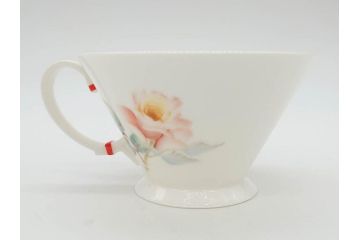 オールドノリタケ　NORITAKE　薔薇文様のデザインが上品な印象を与えるティーセット(バラ、ティーカップ&ソーサー6客、ティーポット、シュガーポット、ミルクポット、クリーマー、C&S、洋食器)(R-074867)