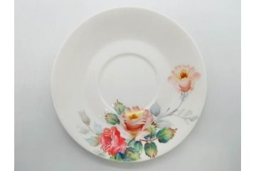オールドノリタケ　NORITAKE　薔薇文様のデザインが上品な印象を与えるティーセット(バラ、ティーカップ&ソーサー6客、ティーポット、シュガーポット、ミルクポット、クリーマー、C&S、洋食器)(R-074867)