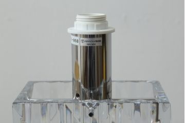 フランス　Baccarat　バカラ　ルクソール　繊細なカットが輝きを放つ!エレガントな雰囲気のテーブルランプ(テーブルスタンド、卓上照明、間接照明、フルレッドクリスタルガラス)(R-074868)
