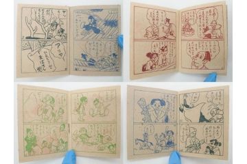 ツバメ　最新版　豆本　まんが本100冊セット(漫画、マンガ、まぼろし剣士、ペンちゃん探偵長、からてタンクろう、黒ん坊怪盗、水戸黄門の代官退治、パットの冒険、箱付き)(R-074869)