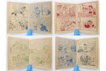 ツバメ　最新版　豆本　まんが本100冊セット(漫画、マンガ、まぼろし剣士、ペンちゃん探偵長、からてタンクろう、黒ん坊怪盗、水戸黄門の代官退治、パットの冒険、箱付き)(R-074869)