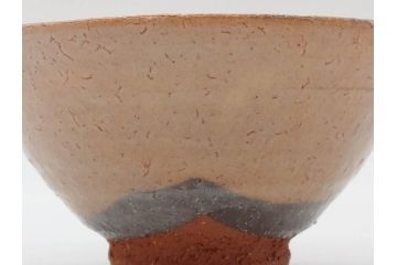 赤瀬清泉　萩　優しい色合いで和の雰囲気を醸し出す茶碗(抹茶碗、茶道具、茶器、和食器、共箱付き)(R-074871)