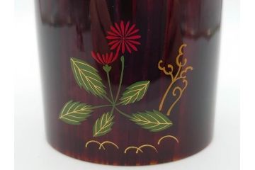 蒔絵　螺鈿　それぞれのデザインが美しく和の雰囲気を引き立てる棗3個セット(秋草、大棗、牡丹、春の野、寸切、荒井喜峰、茶道具、茶筒、茶器、漆器、共箱付き)(R-074873)