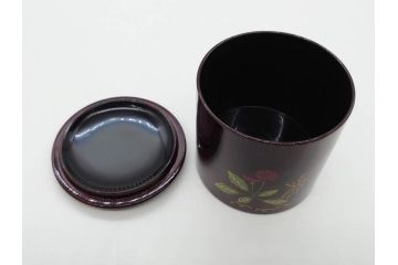 蒔絵　螺鈿　それぞれのデザインが美しく和の雰囲気を引き立てる棗3個セット(秋草、大棗、牡丹、春の野、寸切、荒井喜峰、茶道具、茶筒、茶器、漆器、共箱付き)(R-074873)