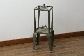 アンティーク家具　真鍮　経年の風合いとデザインが素敵なの行灯(行燈、照明、スタンド)(R-074899)