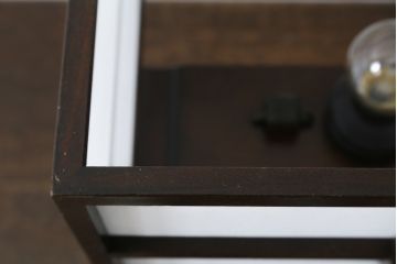 ビンテージ照明　和モダンスタイルに活躍する置行灯風スタンドライト(フロアライト、スタンド照明、ヴィンテージ)(R-074900)