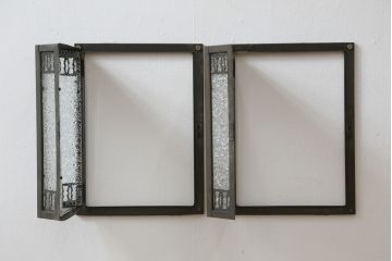 アンティーク雑貨　アンティーク照明　レトロな雰囲気たっぷりの壁掛け照明カバー2点セット(ウォールカバー)(R-074928)