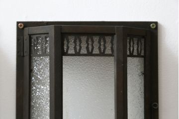 アンティーク雑貨　アンティーク照明　レトロな雰囲気たっぷりの壁掛け照明カバー2点セット(ウォールカバー)(R-074928)