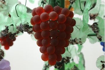 中古　イタリア製　トーソー社(TOSO CESARE)　ムラーノガラス(Murano　Glass)　ブドウ(葡萄、ぶどう)　13灯　空間のアクセントになるスタンドライト(フロアスタンド、スタンド照明、フロア照明、ベネチアングラス、ヴェネチアングラス、ムラノガラス)(定価約130万円)(R-074933)