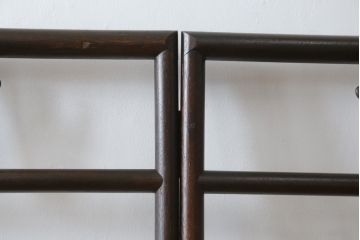 和製アンティーク　珍品!!　鳳凰と龍の透かし彫りが目を惹く衣桁(ハンガーラック、着物掛け、衣装掛け)(R-074935)