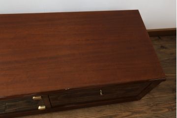 中古　カリモク家具(karimoku)　domani(ドマーニ)　Forza(フォルザ)シリーズ　堂々とした佇まいが魅力的なシアターボード(テレビ台、テレビボード、リビングボード、ローボード、収納棚、戸棚)(定価約73万円)(R-074937)