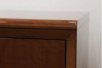 中古　カリモク家具(karimoku)　domani(ドマーニ)　Forza(フォルザ)シリーズ　堂々とした佇まいが魅力的なシアターボード(テレビ台、テレビボード、リビングボード、ローボード、収納棚、戸棚)(定価約73万円)(R-074937)