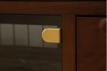 中古　カリモク家具(karimoku)　domani(ドマーニ)　Forza(フォルザ)シリーズ　堂々とした佇まいが魅力的なシアターボード(テレビ台、テレビボード、リビングボード、ローボード、収納棚、戸棚)(定価約73万円)(R-074937)