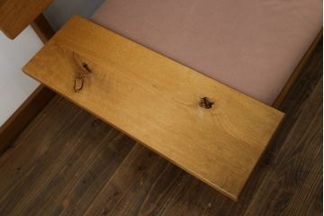 中古　飛騨産業　キツツキ　森のことば　両肘付きソファ3P(SN105SO)　木のぬくもりを感じる3人掛けソファ(三人掛け、トリプルソファ、アームソファ)(R-074938)