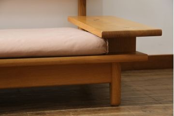 中古　飛騨産業　キツツキ　森のことば　両肘付きソファ3P(SN105SO)　木のぬくもりを感じる3人掛けソファ(三人掛け、トリプルソファ、アームソファ)(R-074938)