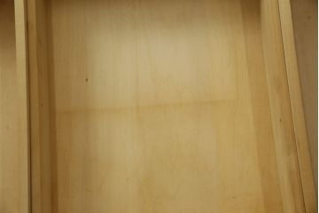 中古　ナラ材　えぞ民芸(インテリアEZO)　深みのある色合いと堂々とした佇まいが魅力的な両袖机(ワークデスク、ニーホールデスク、プレジデントデスク、在宅用、在宅ワーク用)(R-074950)