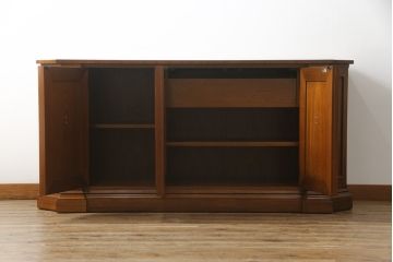 中古　美品　DREXEL HERITAGE(ドレクセルヘリテイジ)　FRANCESCA(フランチェスカ)　マホガニー　高級感あふれるクリデンザ(クレデンザ、収納棚、キャビネット、サイドボード)(定価約90万円)(R-074954)