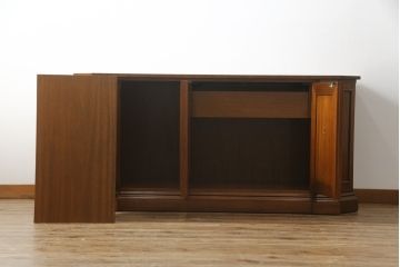 中古　美品　DREXEL HERITAGE(ドレクセルヘリテイジ)　FRANCESCA(フランチェスカ)　マホガニー　高級感あふれるクリデンザ(クレデンザ、収納棚、キャビネット、サイドボード)(定価約90万円)(R-074954)