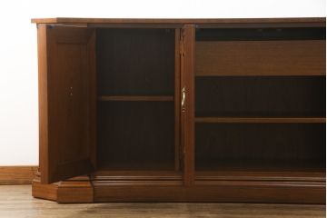 中古　美品　DREXEL HERITAGE(ドレクセルヘリテイジ)　FRANCESCA(フランチェスカ)　マホガニー　高級感あふれるクリデンザ(クレデンザ、収納棚、キャビネット、サイドボード)(定価約90万円)(R-074954)